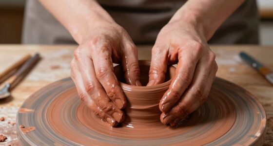 preparing clay for shaping