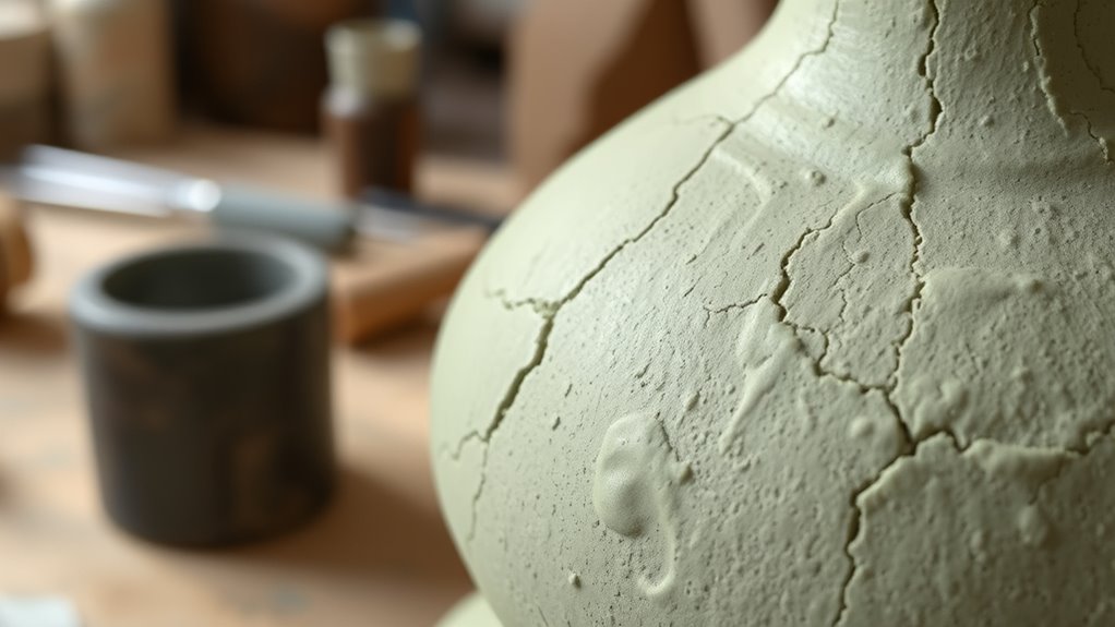 preparing clay for shaping