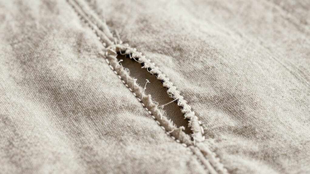 preventing fraying buttonholes