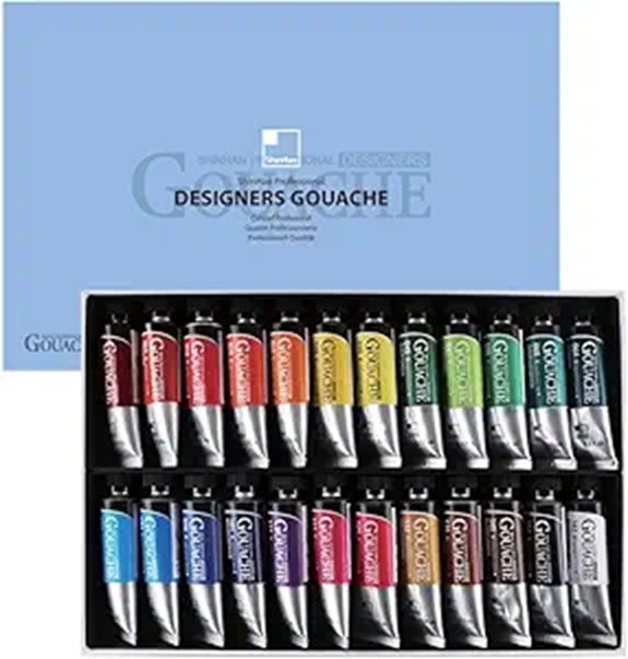 ShinHan Professional Designer Gouache 15ml Tube 24 Colors Set A