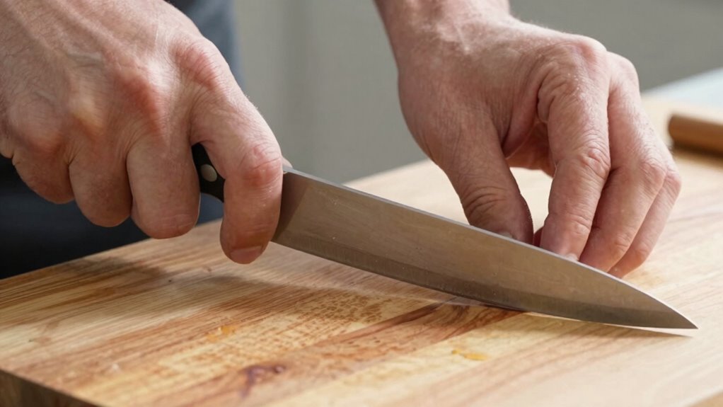 proper hand position improves cutting