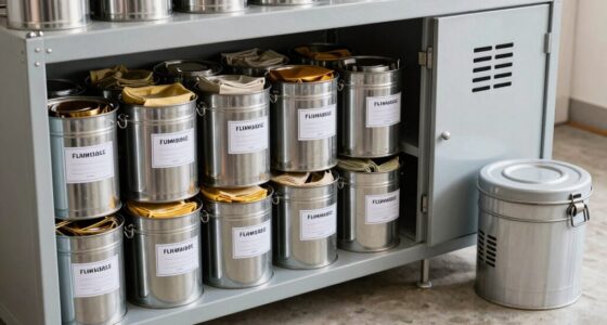 properly store oily rags safely