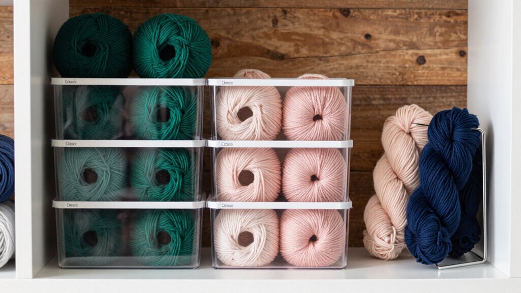 properly store yarn fibers