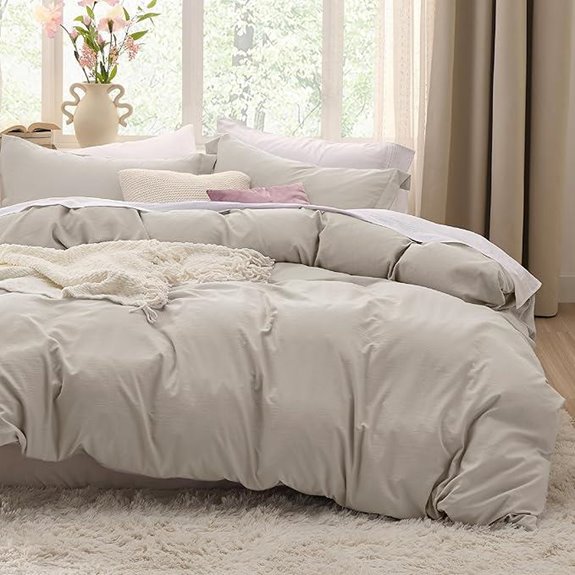 Bedsure Queen Duvet Cover Set with Pillow Shams