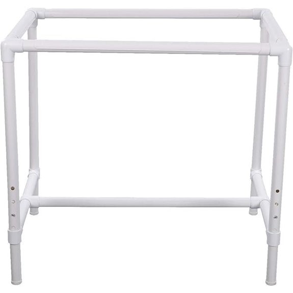 Dritz Quilter's Floor Frame Adjustable White