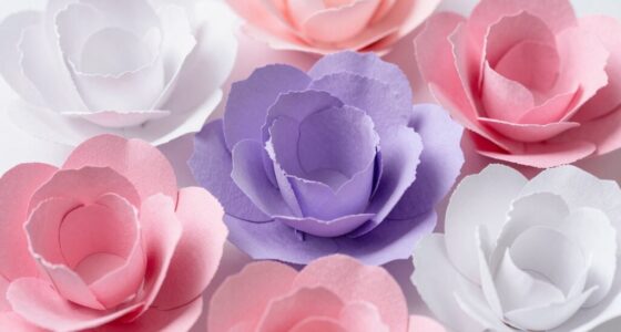 realistic paper flower edges