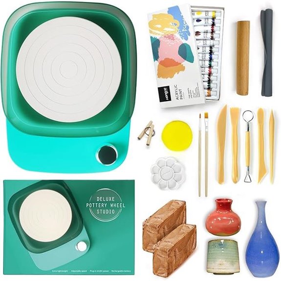 Pottery Wheel for Beginners with Rechargeable Battery