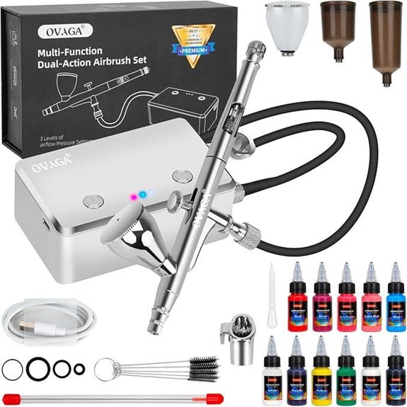 OVAGA 32PSI Rechargeable Dual-Action Airbrush Kit