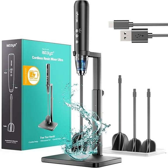 ISTOYO Rechargeable Resin Mixer with 3 Speeds