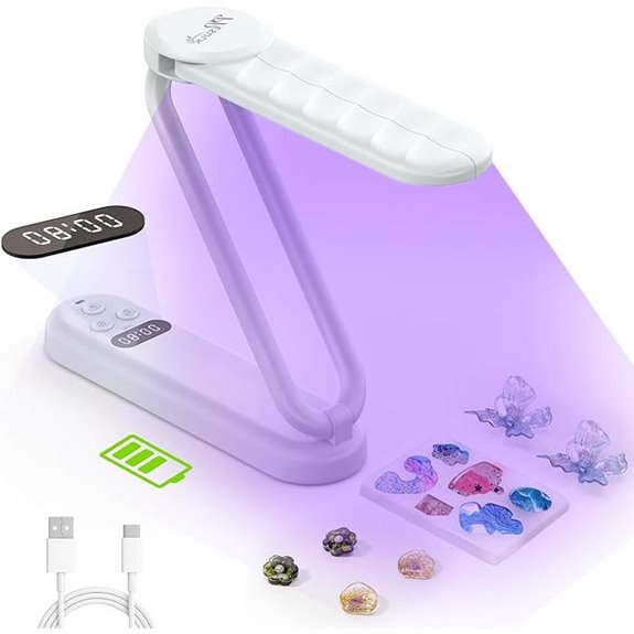 PPESULK Rechargeable UV Resin Curing Lamp (White)