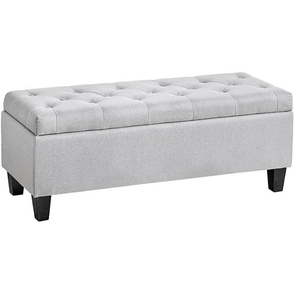 Redlife Fabric Storage Ottoman with Safety Hinge