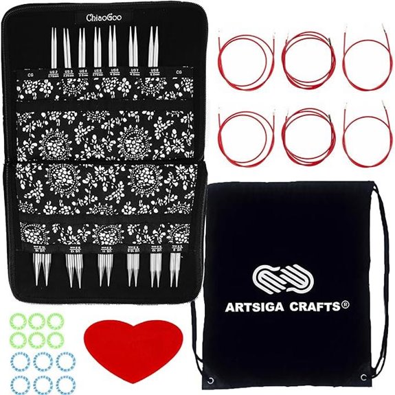 ChiaoGoo Twist Red Lace Interchangeable Needle Set