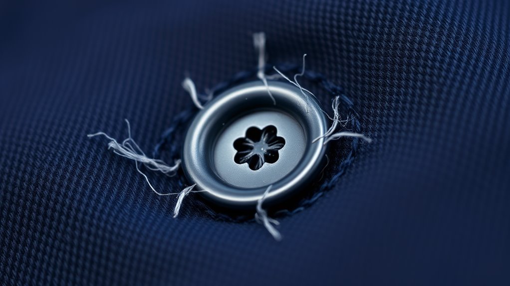 reinforce and finish buttonholes