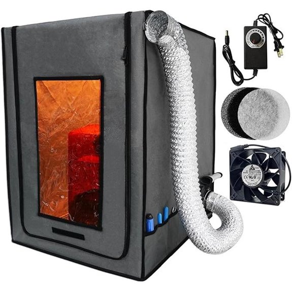 Resin 3D Printer Enclosure with Ventilation and Fan
