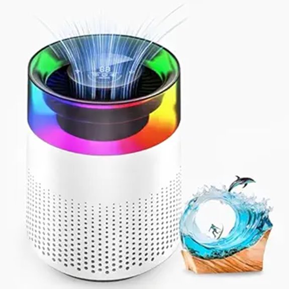 Epoxy Resin Air Purifier with Filter and Night Light