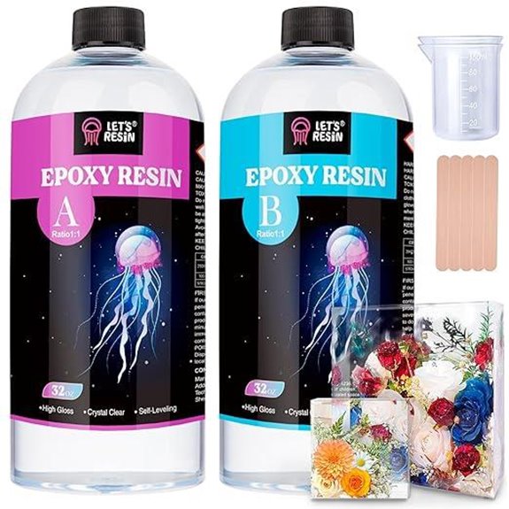 Let’s Resin 1/2 Gallon Crystal Clear Epoxy Kit