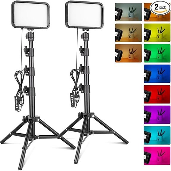 Torjim RGB Video Lighting with Tripod for Content Creation