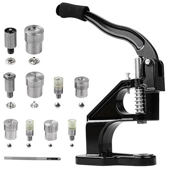 Manual Rivet Press Set with Dies and Accessories