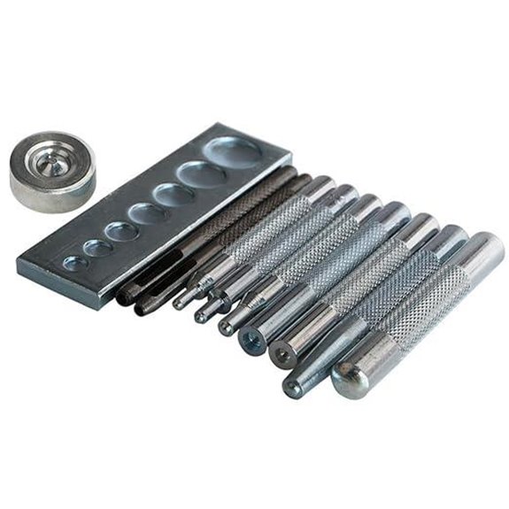 Craft Tool Rivet Punch & Setter Kit with Base