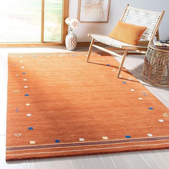 Safavieh 8x10 Himalaya Wool Rug Rust