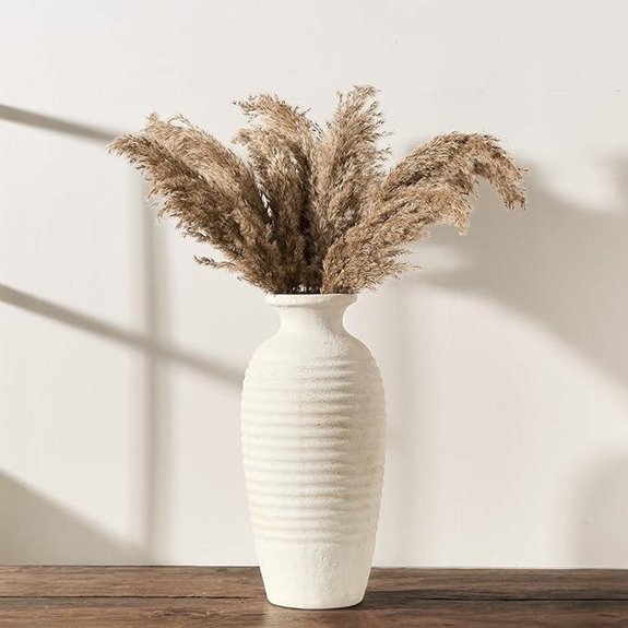 Rustic Ceramic Tall Vase for Home Decor