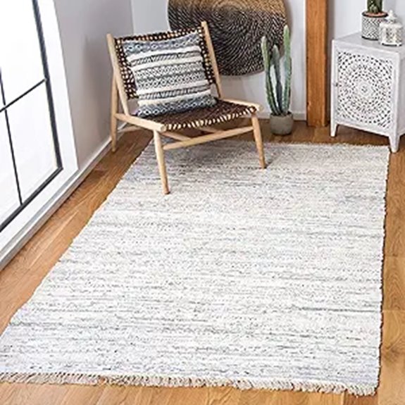 Safavieh Rag Rug Collection 5x8 Ivory & Multicolor