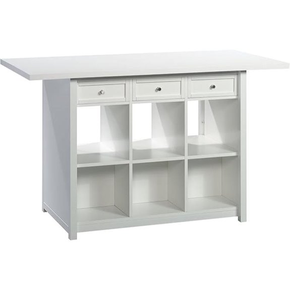 Sauder Craft Pro Series Craft Table/ Pantry cabinets White finish