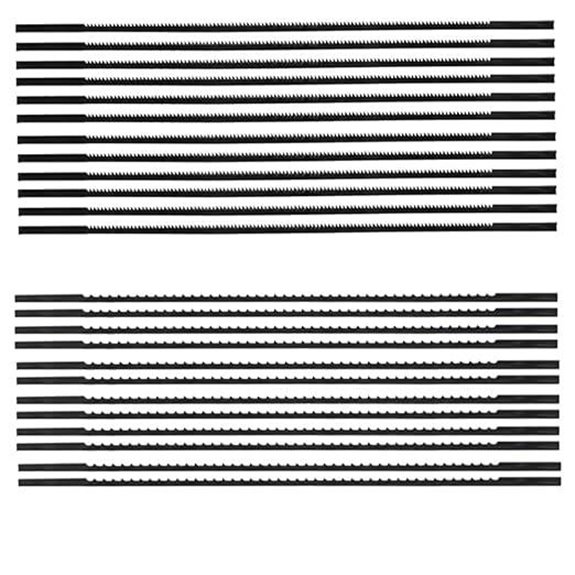 FOXBC Plain End Scroll Saw Blade 5 Inch 24 Pack (28TPI 10TPI)