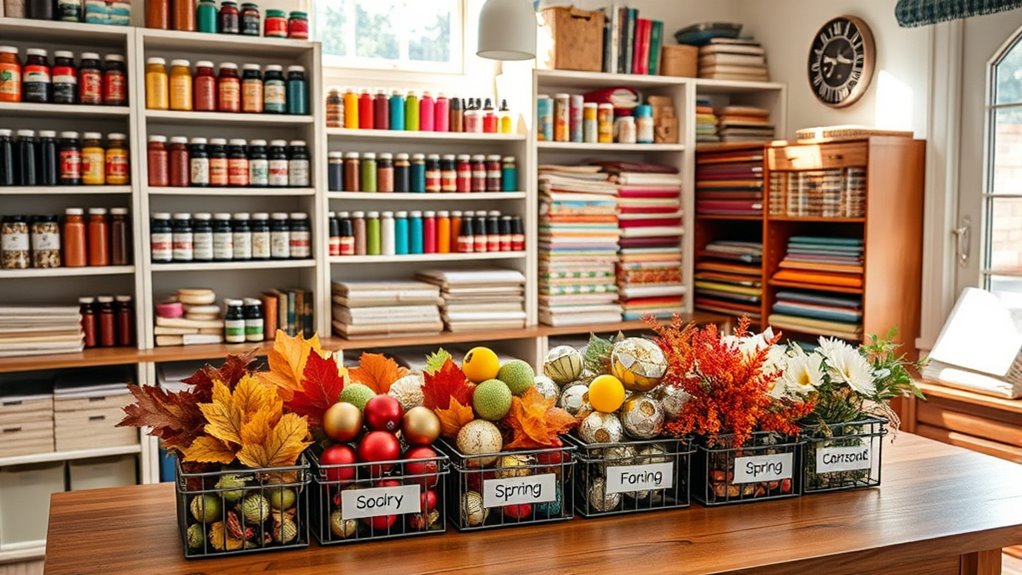 seasonal craft supply organization