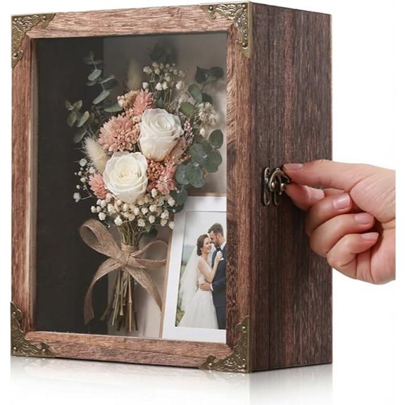 Deep Shadow Box Frame 8x10 with Lock