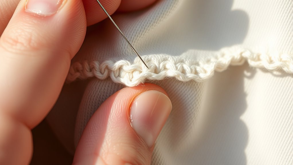 secure loose thread seamlessly