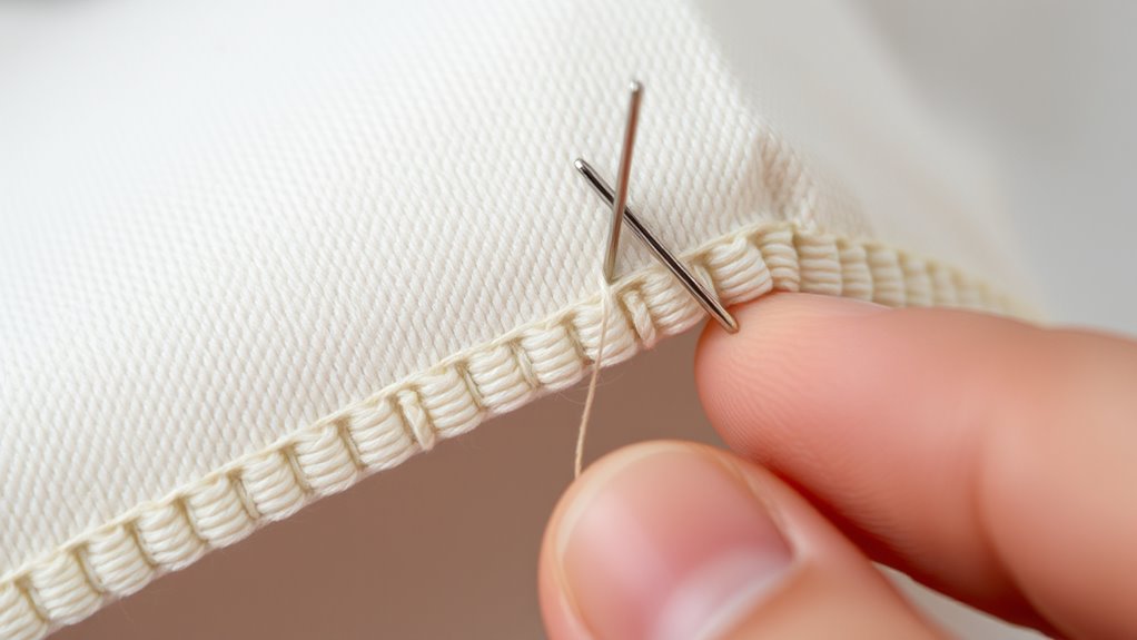 secure raw fabric edges