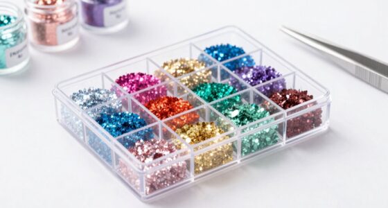 securely contain glitter spills