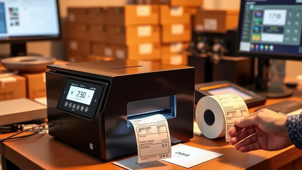 selecting optimal shipping printer