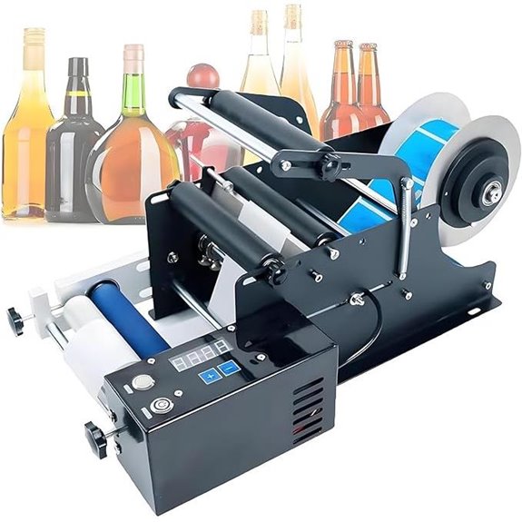 Semi-Automatic Bottle Labeling Machine