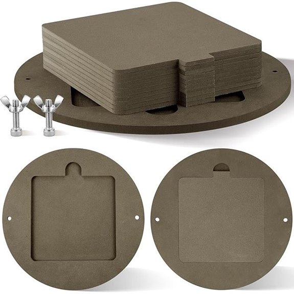 15 Pcs Pottery Bats with Removable Inserts