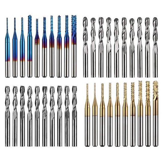 Genmitsu 40pcs CNC Router End Mills Set