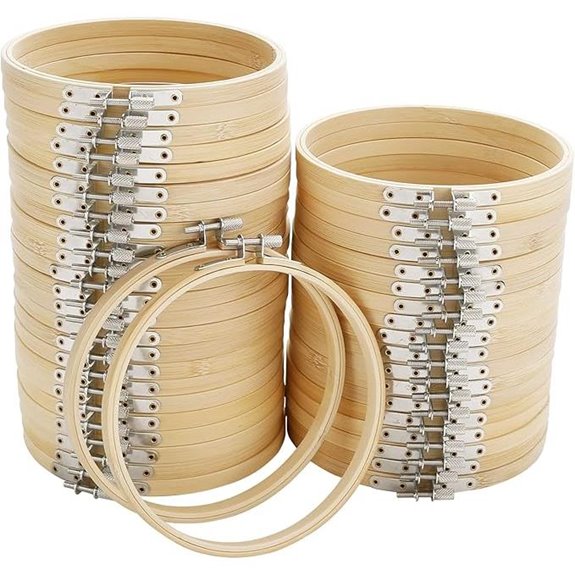 Caydo 40-Piece 6-Inch Embroidery Hoops Set