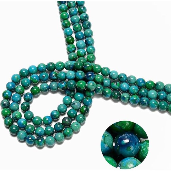 74Pcs Azurite Beads for Jewelry Making