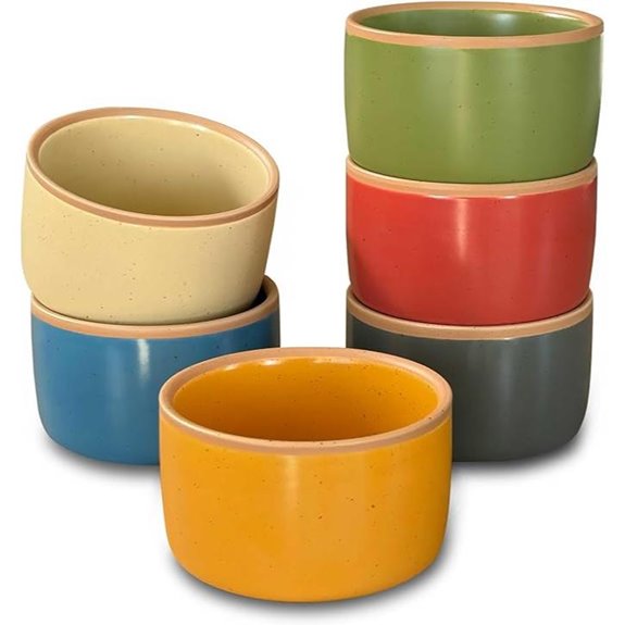 Mora 4oz Ceramic Ramekins Set of 6