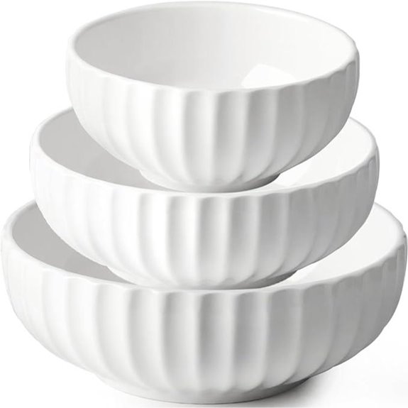Nutriups Ceramic Serving Bowls Set of 3