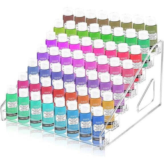 Vowcarol 7-Layer Paint Organizer and Storage Rack