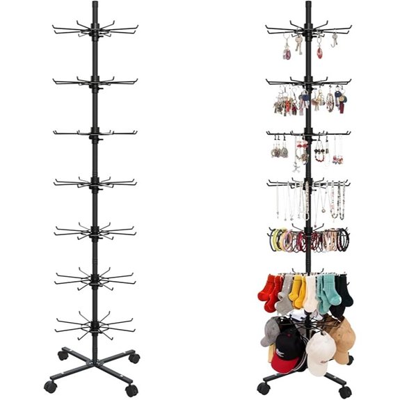 7-Tier Rotating Retail Display Stand