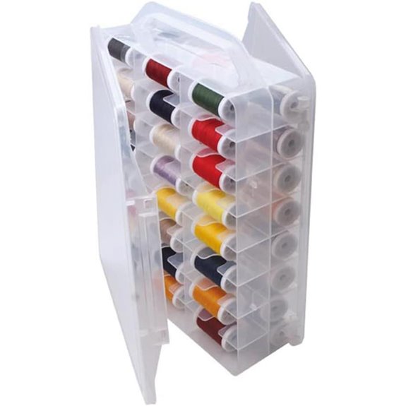 46-Grid Sewing Organizer with Thread Storage