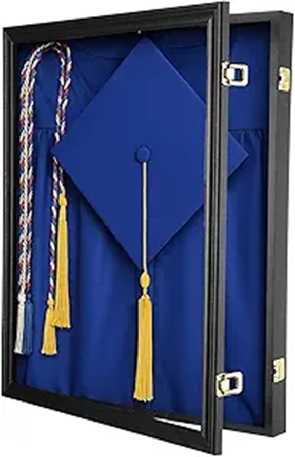 Large Shadow Box Frame with Hardware for Memorabilia