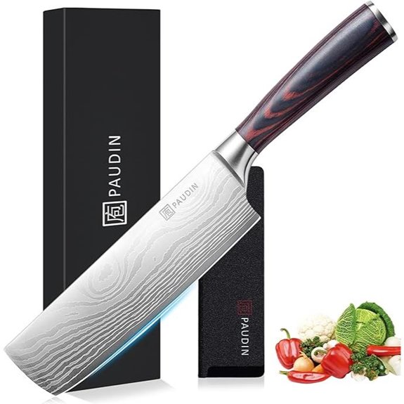 PAUDIN 7 Nakiri Knife - Razor Sharp Kitchen Knife