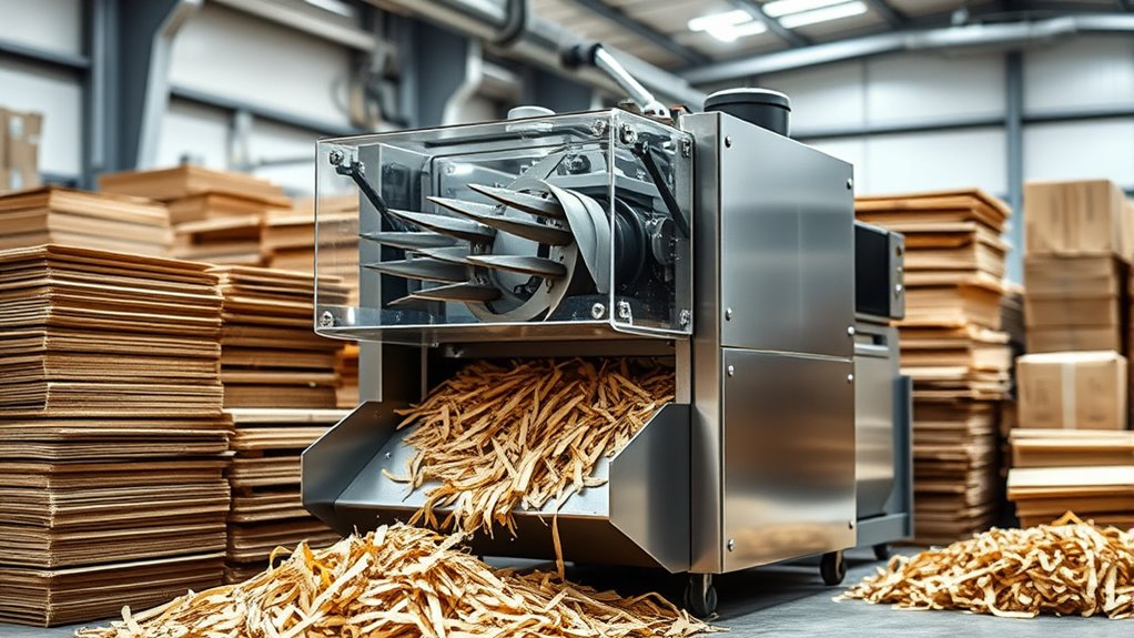 shredder features for packaging