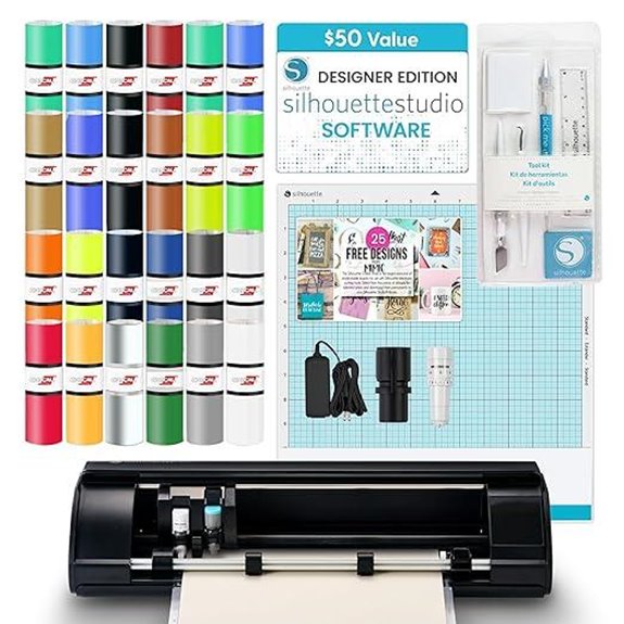 Silhouette Cameo 5 Alpha Cutting Machine Starter Bundle