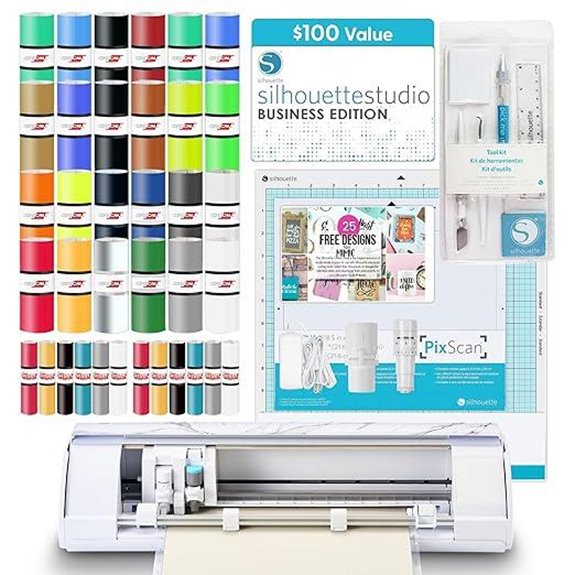 Silhouette Cameo 5 Alpha Deluxe Cutting Machine Bundle