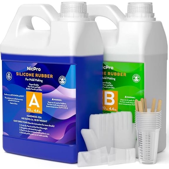 Nicpro Silicone Mold Making Kit with Gloves and Tools